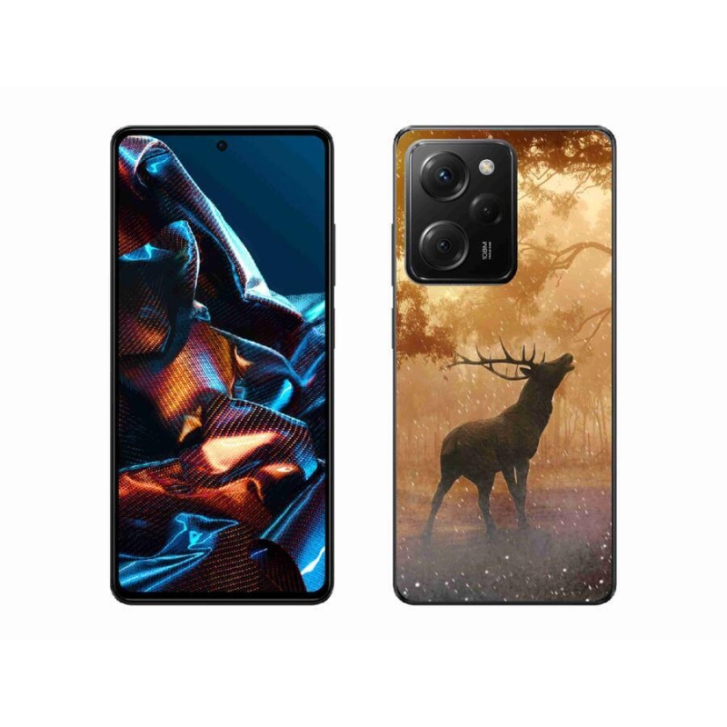 Zselés borítás mmCase a Xiaomi Poco X5 Pro 5G számára - szarvas a vadászaton