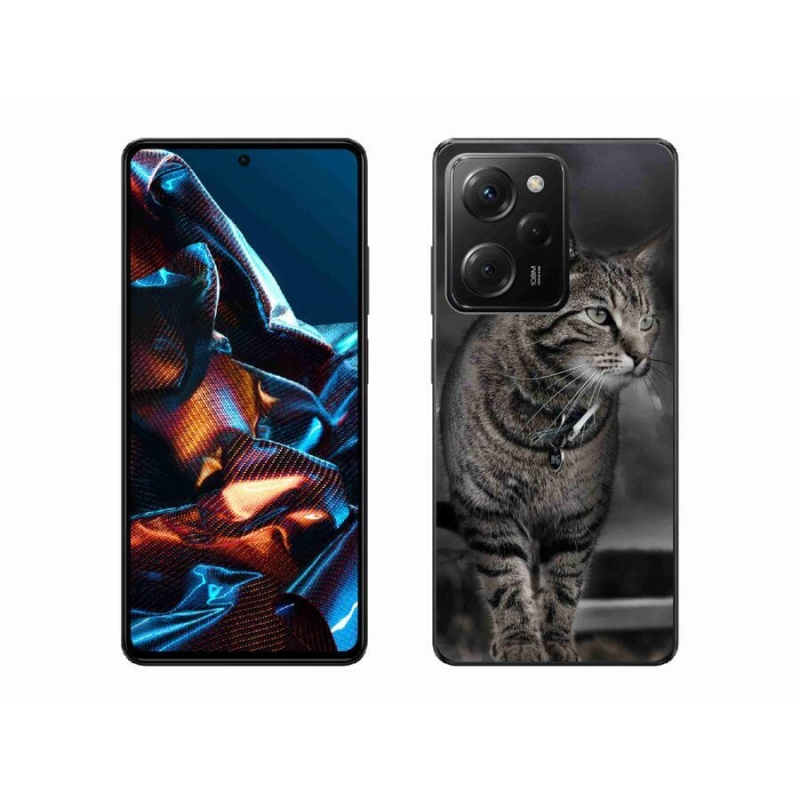Gél borítás mmCase a Xiaomi Poco X5 Pro 5G számára - macska