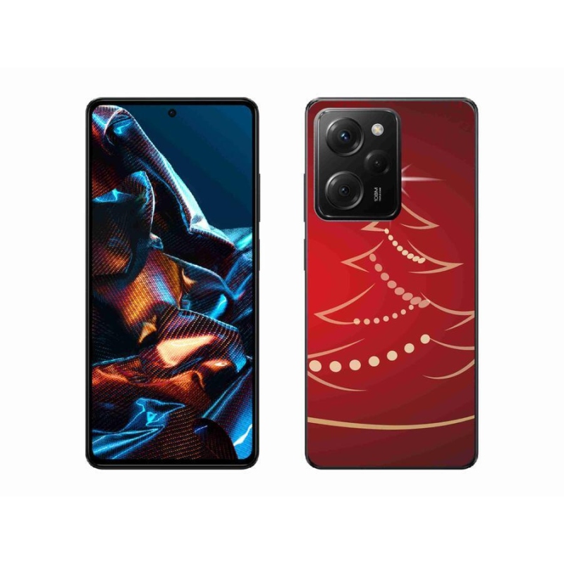 Gél borító mmCase a Xiaomi Poco X5 Pro 5G számára - karácsonyfa karikatúra