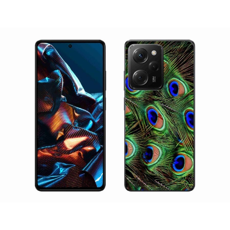 Gél borítás mmCase a Xiaomi Poco X5 Pro 5G-hez - pávatoll
