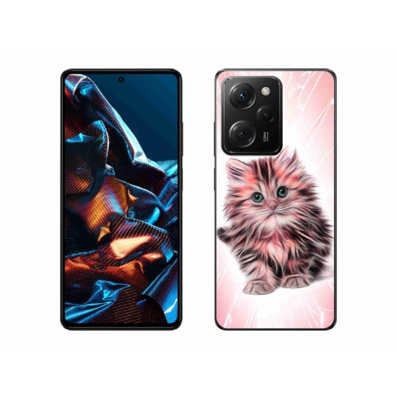 Gél borítás mmCase a Xiaomi Poco X5 Pro 5G számára - aranyos cica