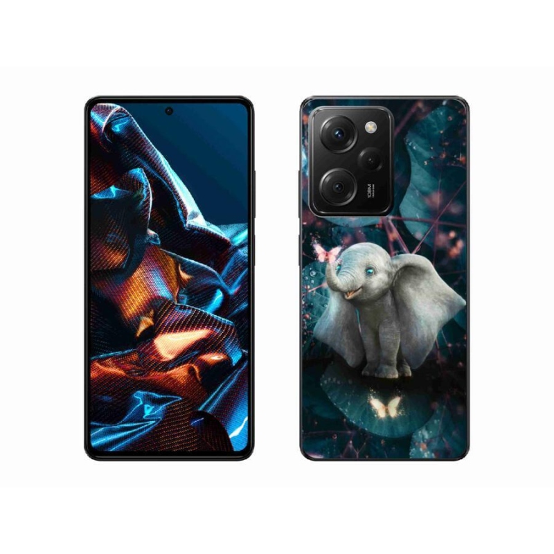 Gél borítás mmCase a Xiaomi Poco X5 Pro 5G számára - aranyos elefánt
