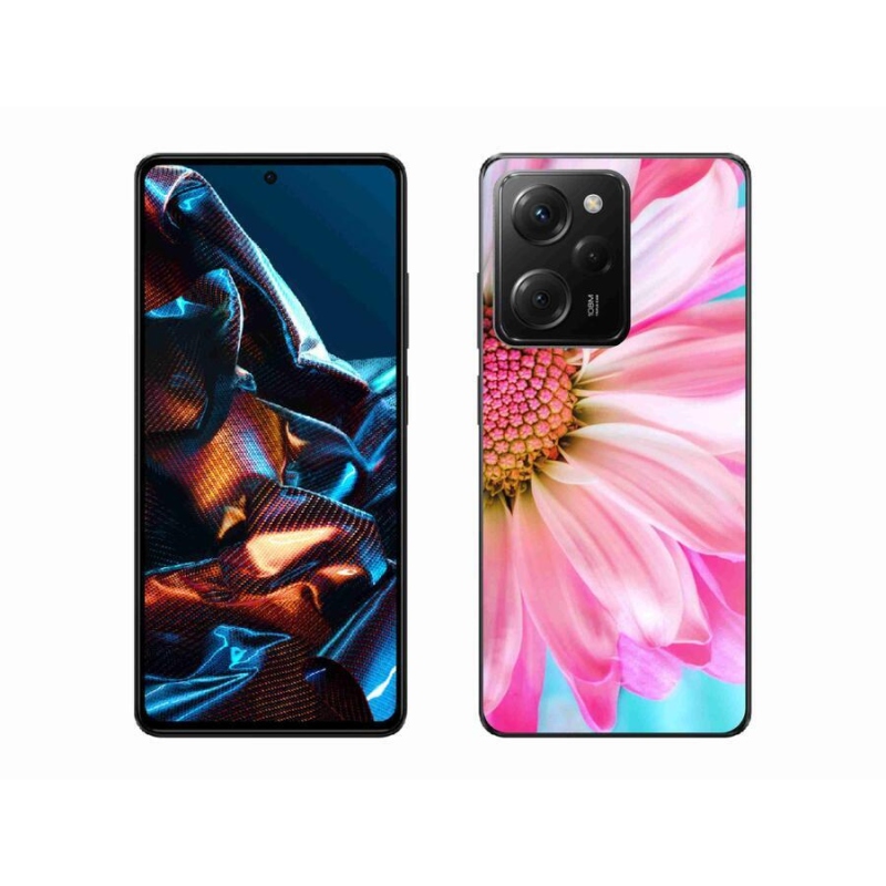 Gél borítás mmCase a Xiaomi Poco X5 Pro 5G-hez - rózsaszín virág
