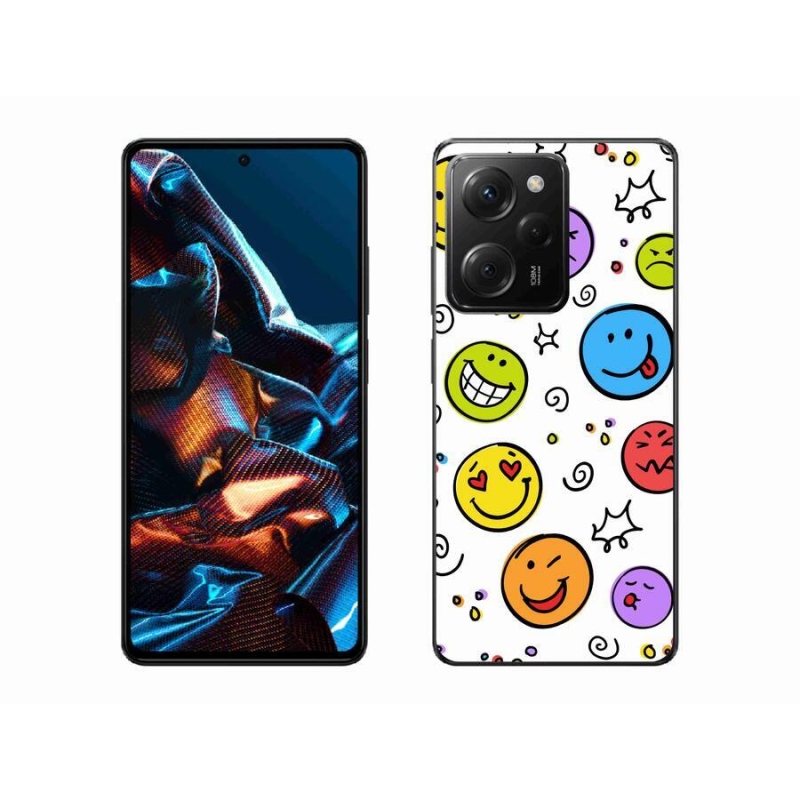 Gél borítás mmCase a Xiaomi Poco X5 Pro 5G számára - smiley-k