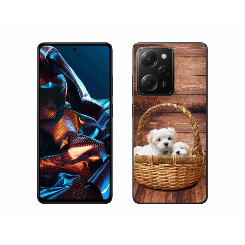 Gél borítás mmCase a Xiaomi Poco X5 Pro 5G számára - kölyökkutyák