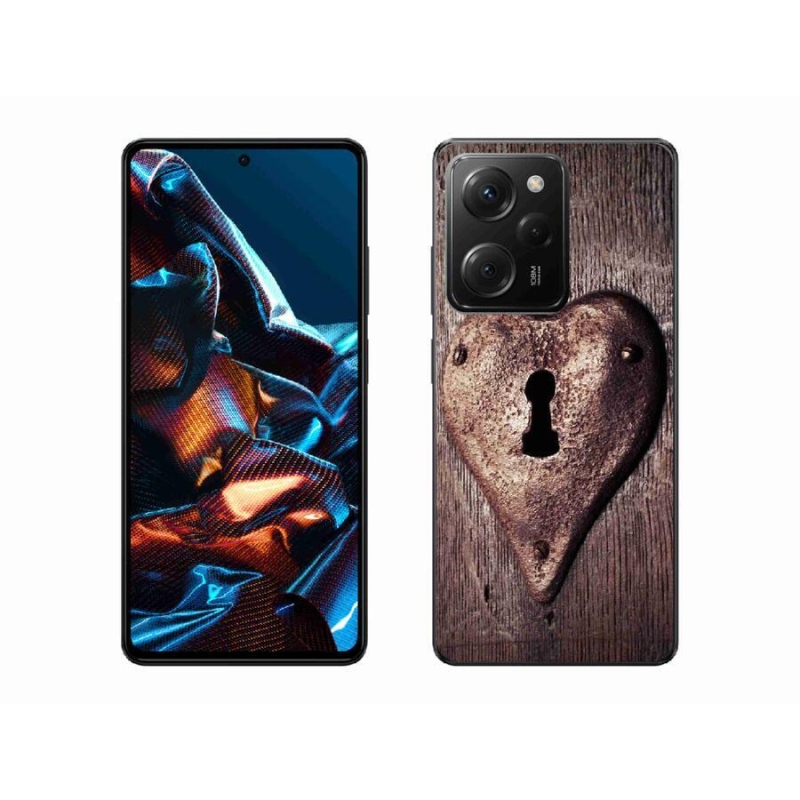 Gél borítás mmCase a Xiaomi Poco X5 Pro 5G számára - szív alakú zár