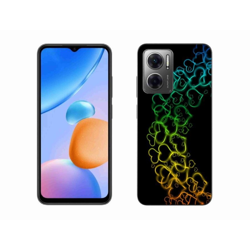 Gél borító mmCase a Xiaomi Redmi 10 5G-hez - színes szívek