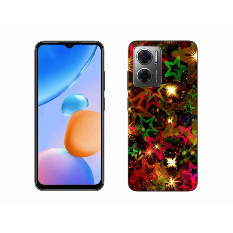 Gél borító mmCase a Xiaomi Redmi 10 5G-hez - színes csillagok