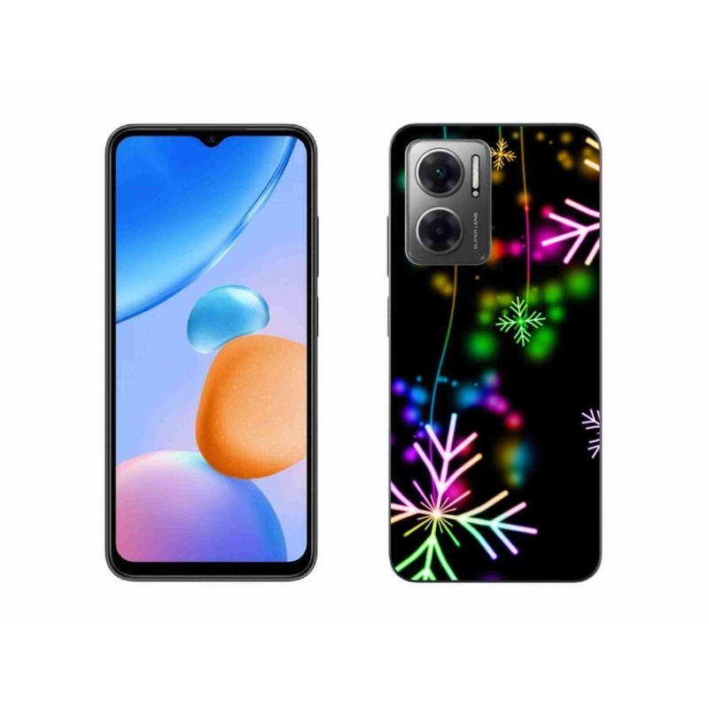 Gél borítás mmCase a Xiaomi Redmi 10 5G-hez - színes pelyhekkel