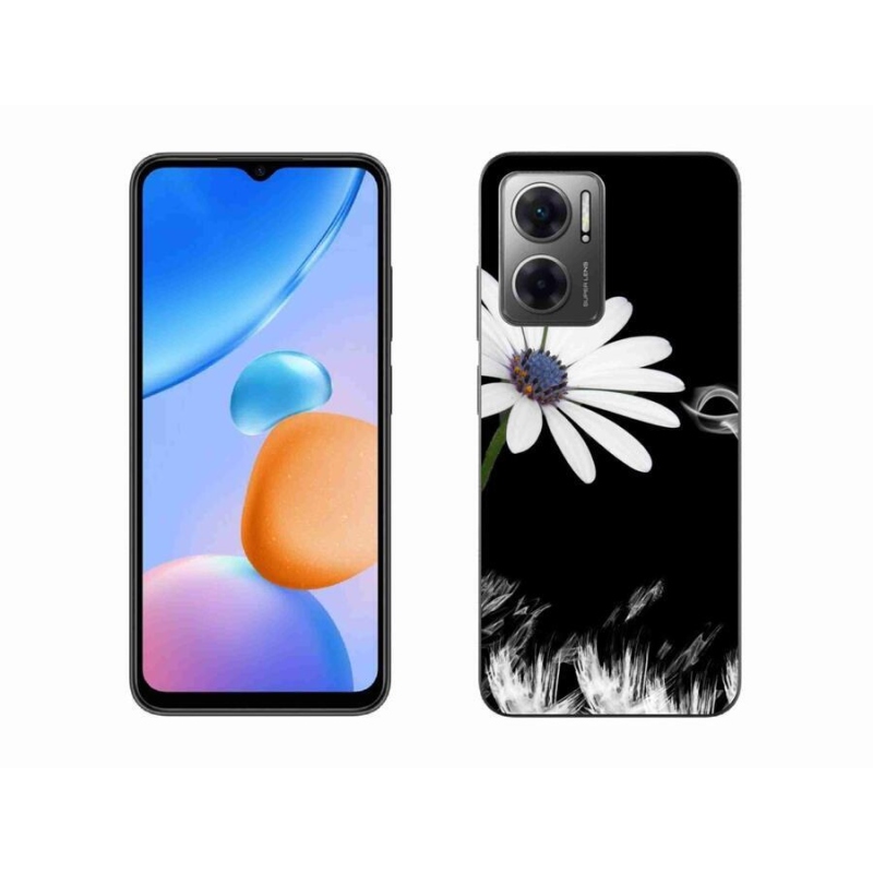 Gél borítás mmCase a Xiaomi Redmi 10 5G-hez - fehér virág