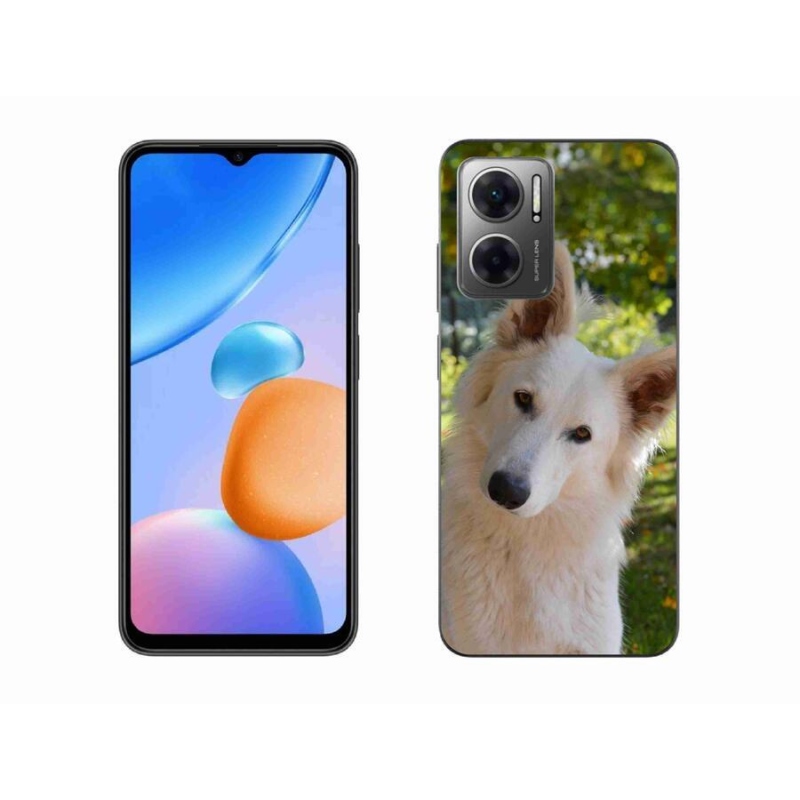 Gél borítás mmCase a Xiaomi Redmi 10 5G-hez - fehér Svájci juhász 1