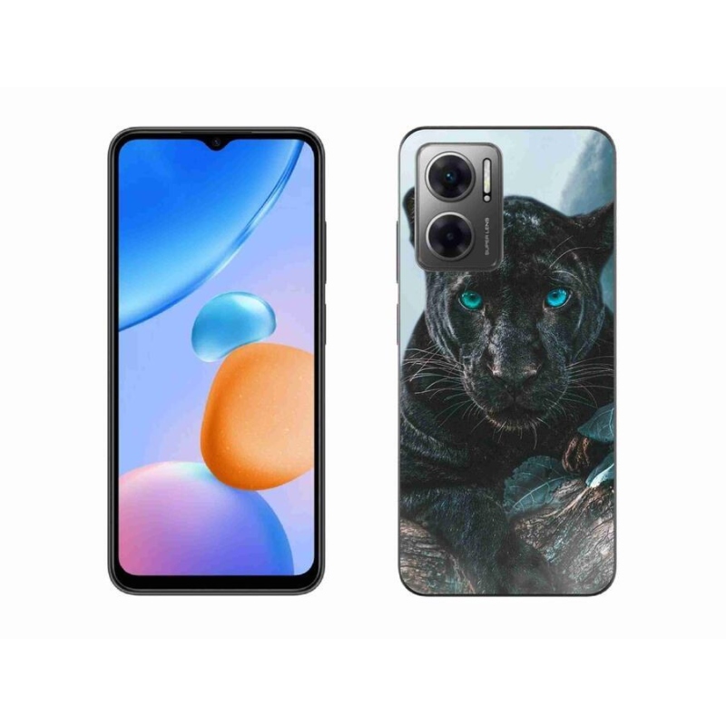 Gél borítás mmCase a Xiaomi Redmi 10 5G-hez - fekete párduc