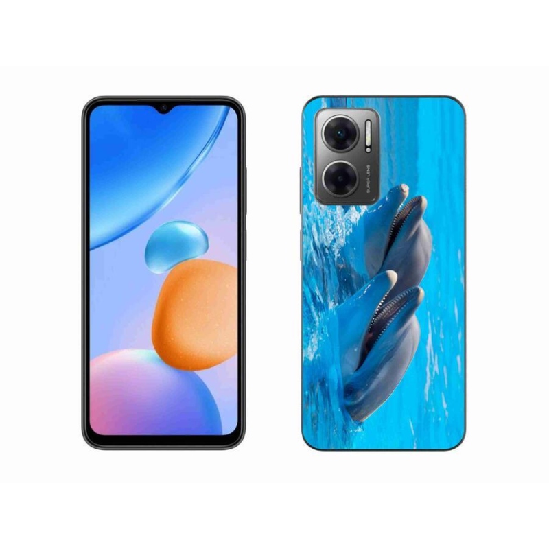 Gél borító mmCase a Xiaomi Redmi 10 5G-hez - delfinek