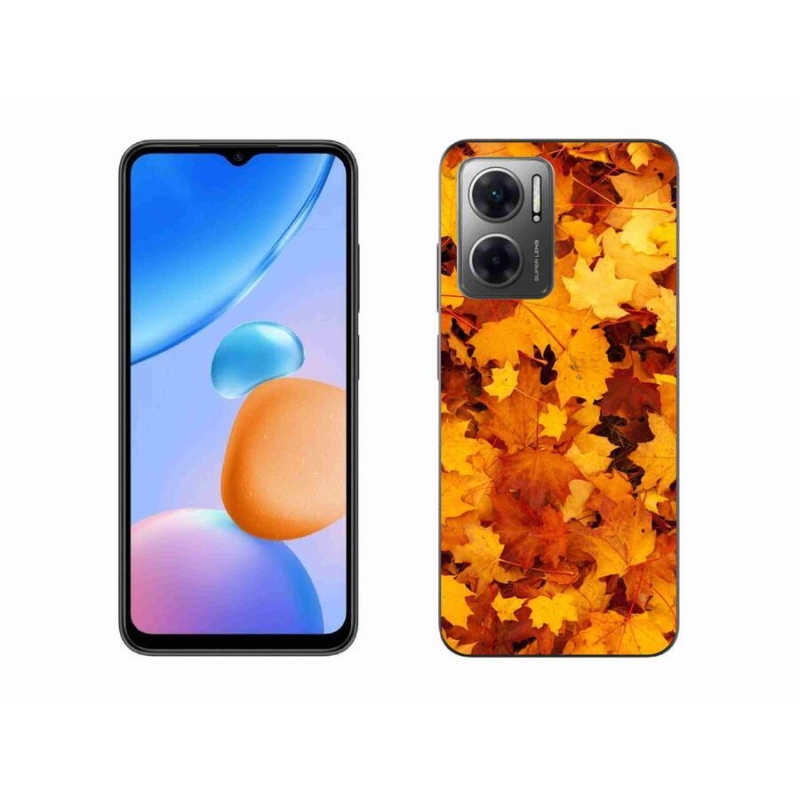 Gél borítás mmCase a Xiaomi Redmi 10 5G-hez - juharlevelek