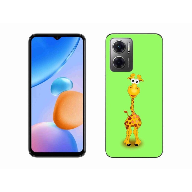 Gél borító mmCase a Xiaomi Redmi 10 5G-hez - rajzfilm zsiráf