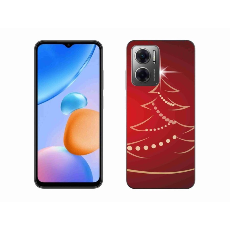 Gél borító mmCase a Xiaomi Redmi 10 5G-hez - karácsonyfa karikatúra