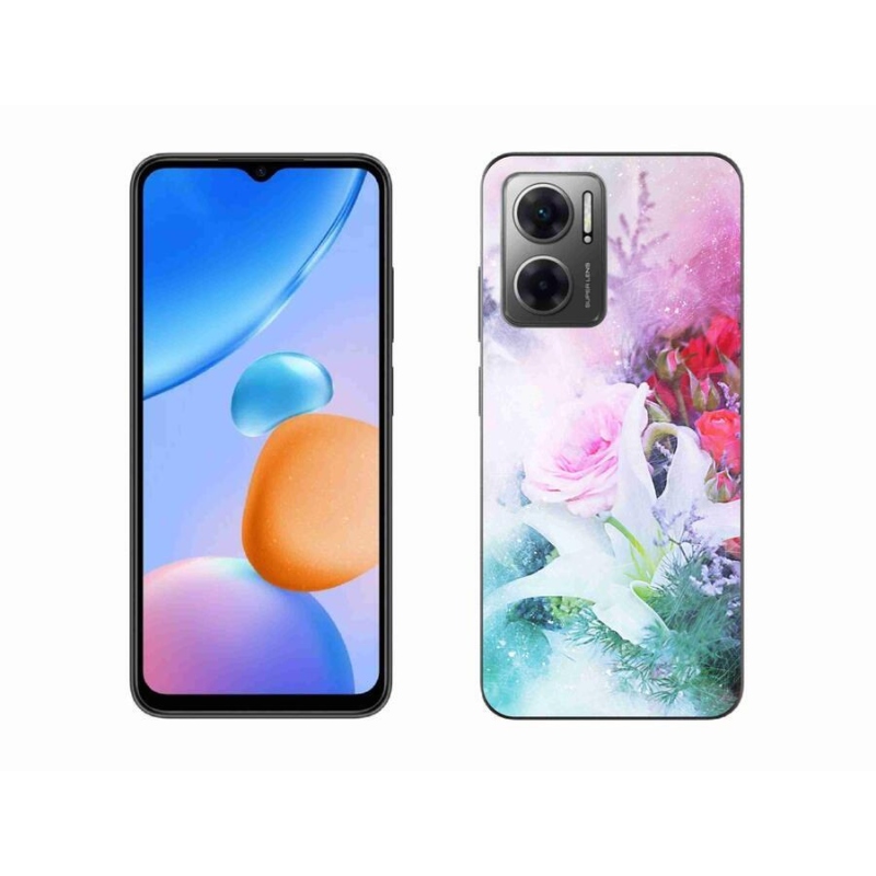 Gél borító mmCase a Xiaomi Redmi 10 5G-hez - virágok 4