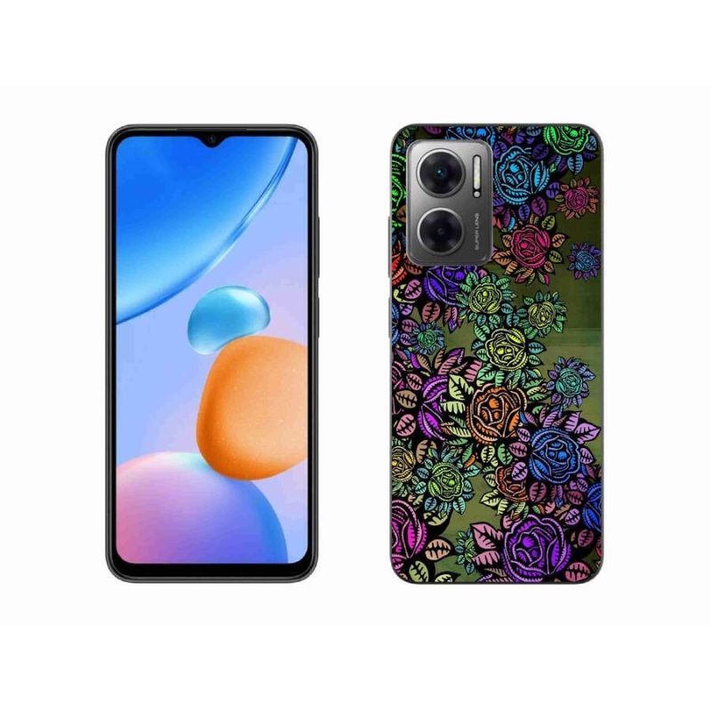 Gél borító mmCase a Xiaomi Redmi 10 5G számára - virágok 6