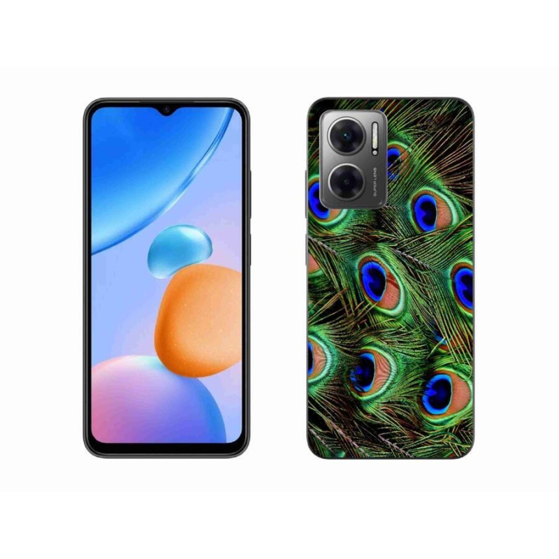 Gél borítás mmCase a Xiaomi Redmi 10 5G készülékhez - pávatoll