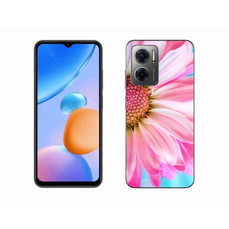 Gél borítás mmCase a Xiaomi Redmi 10 5G-hez - rózsaszín virág