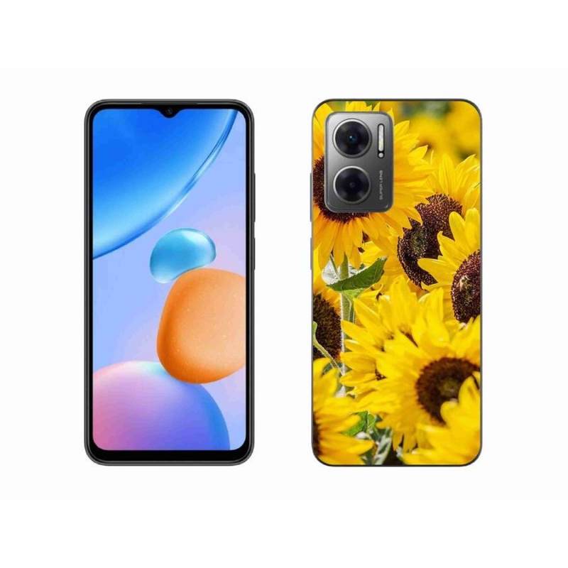 Gél borítás mmCase a Xiaomi Redmi 10 5G készülékhez - Napraforgó