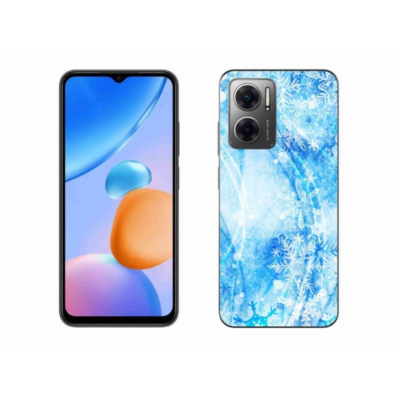 Gél borítás mmCase a Xiaomi Redmi 10 5G-hez - hópelyhek