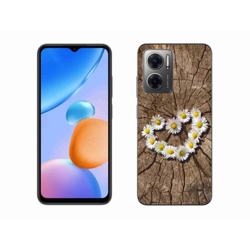 Gél borítás mmCase a Xiaomi Redmi 10 5G-hez - százszorszépek szíve