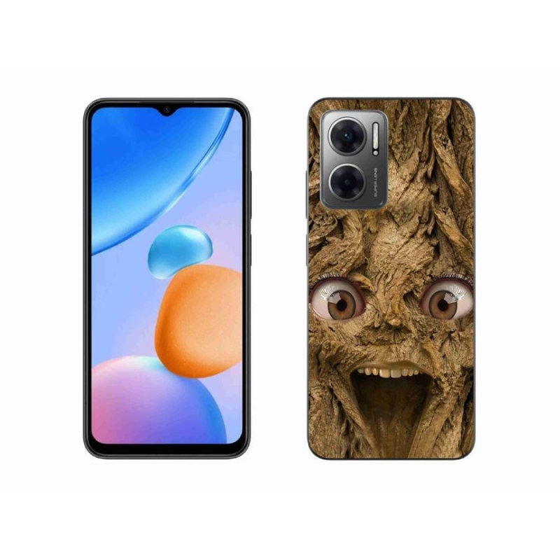 Gél borító mmCase a Xiaomi Redmi 10 5G-hez - vidám fa szemekkel
