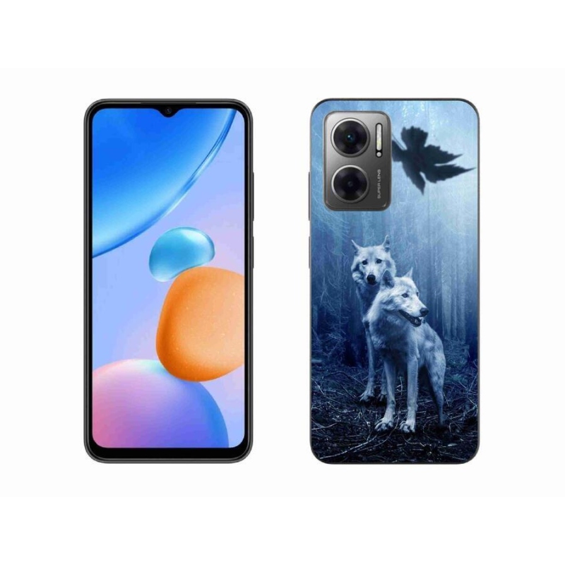 Gél borítás mmCase a Xiaomi Redmi 10 5G-hez - farkasok az erdőben