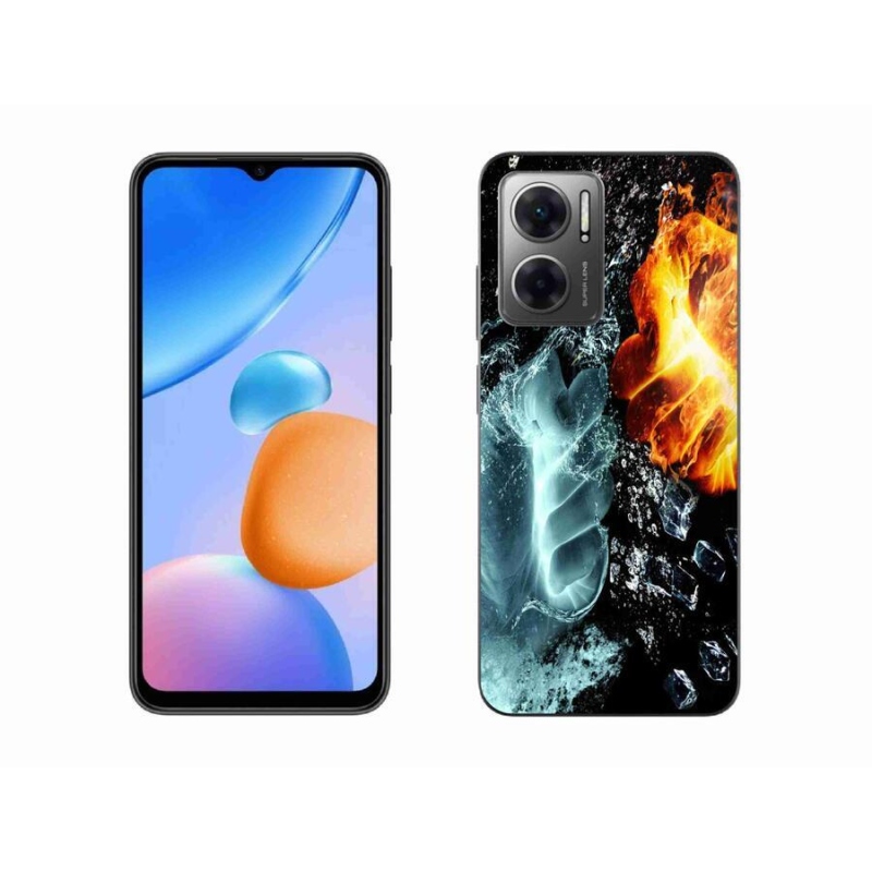 Gél borítás mmCase a Xiaomi Redmi 10 5G-hez - víz és tűz