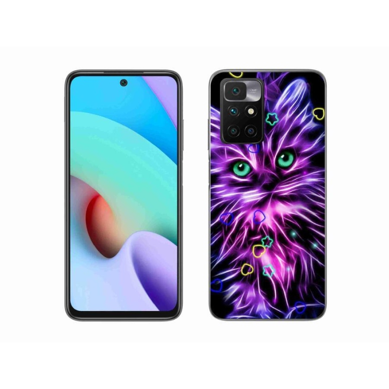 Gél borítás mmCase a Xiaomi Redmi 10/Redmi 10 (2022) - absztrakt macska