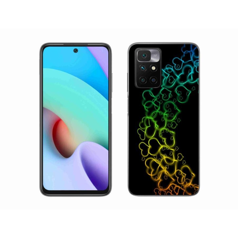 Gél védőhuzat mmCase a Xiaomi Redmi 10/Redmi 10 (2022) - színes szívek