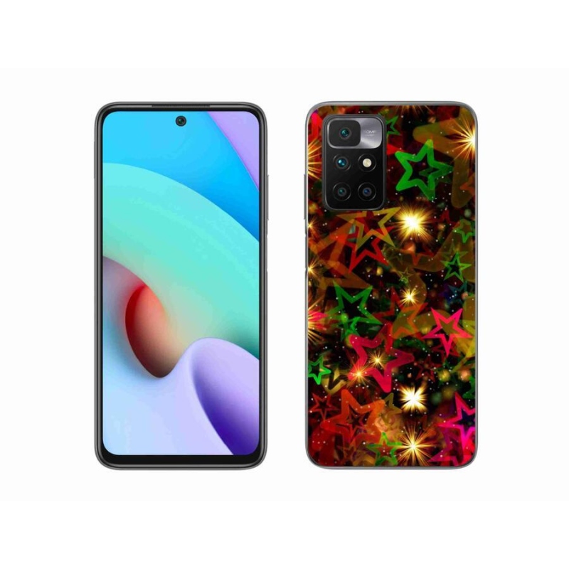 Zselés borítás mmCase a Xiaomi Redmi 10/Redmi 10 (2022) - színes csillagok
