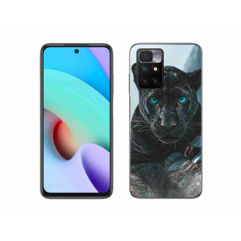 Gél védőhuzat mmCase a Xiaomi Redmi 10/Redmi 10 (2022) - fekete párduchoz