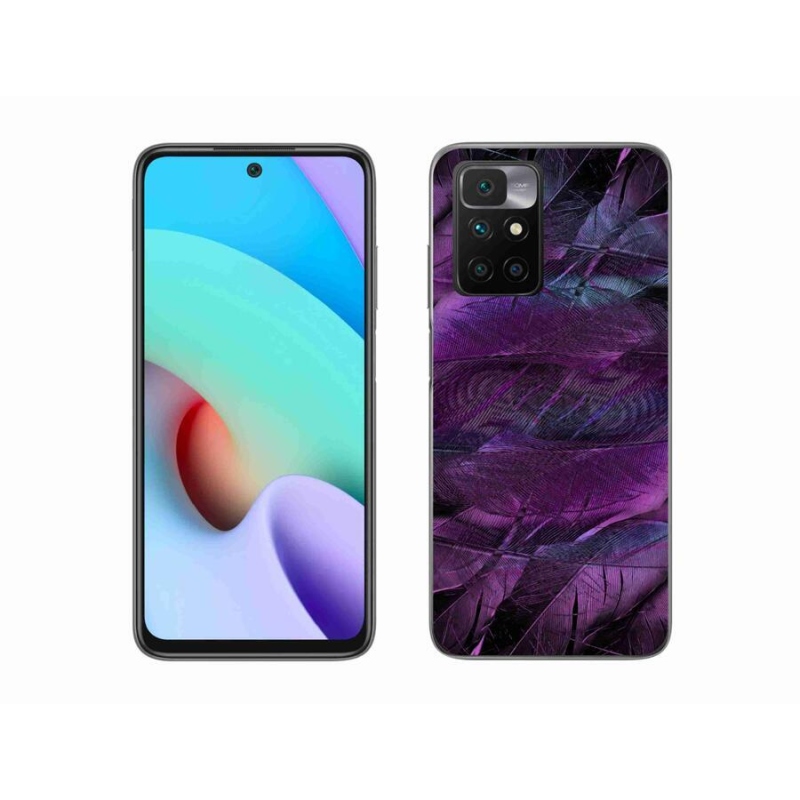 Gél védőhuzat mmCase a Xiaomi Redmi 10/Redmi 10 (2022) - lila tollakhoz