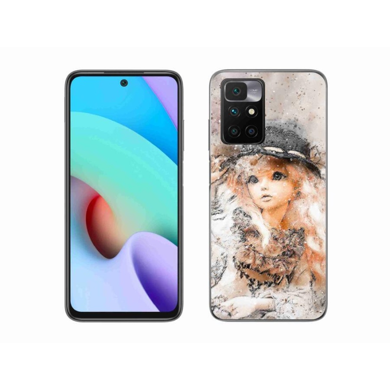 Gél borítás mmCase a Xiaomi Redmi 10/Redmi 10 (2022) - lány kalapos sapkával