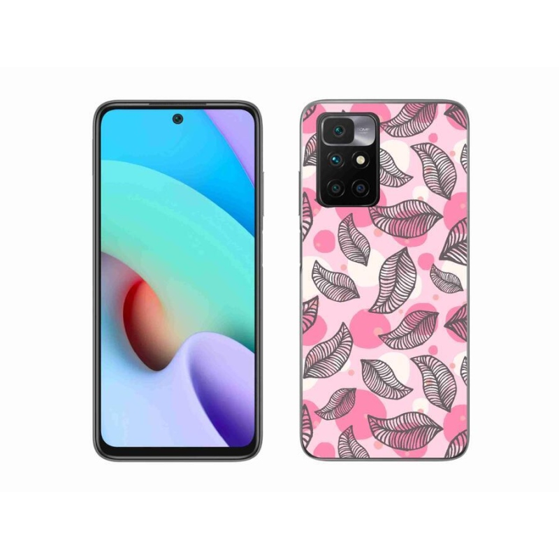 Gél borítás mmCase a Xiaomi Redmi 10/Redmi 10 (2022) - rajzfilmes hulló levelek