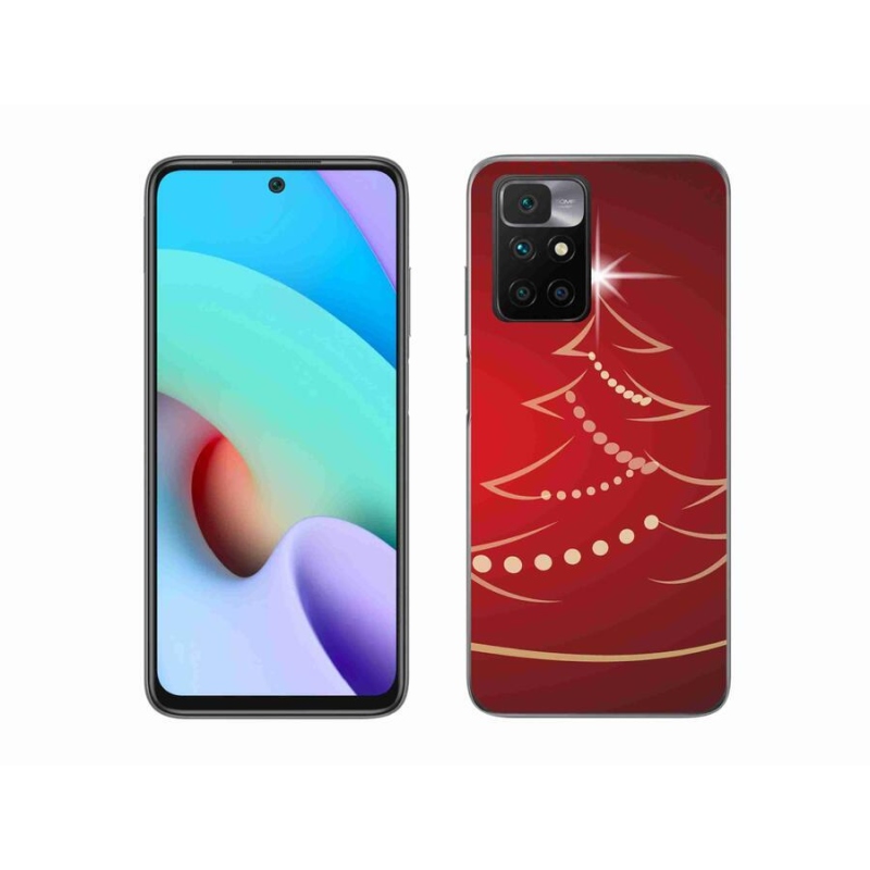Gél borító mmCase a Xiaomi Redmi 10/Redmi 10 (2022) - karácsonyfa karikatúra