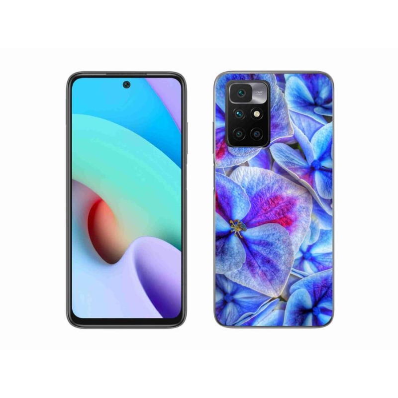 Gél védőhuzat mmCase a Xiaomi Redmi 10/Redmi 10 (2022) - kék virágok 1
