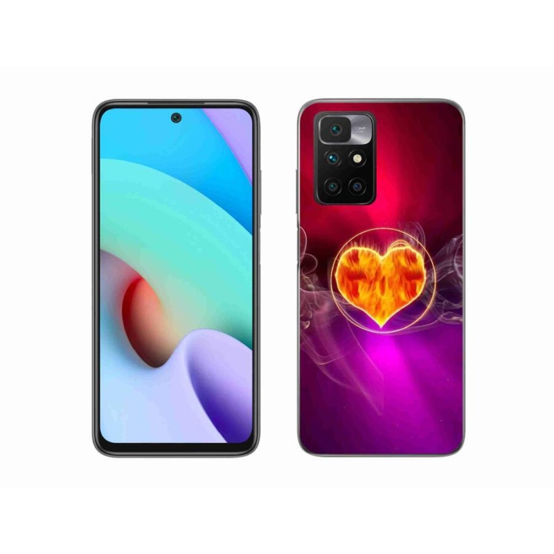 Gél borítás mmCase a Xiaomi Redmi 10/Redmi 10 (2022) - Tűz szívhez