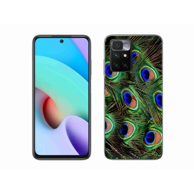 Zselés borítás mmCase a Xiaomi Redmi 10/Redmi 10 (2022) - pávatoll