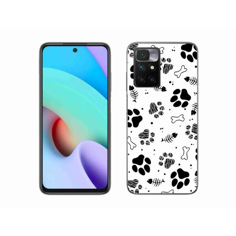 Gél borítás mmCase a Xiaomi Redmi 10/Redmi 10 (2022) - kutyamancsok 1