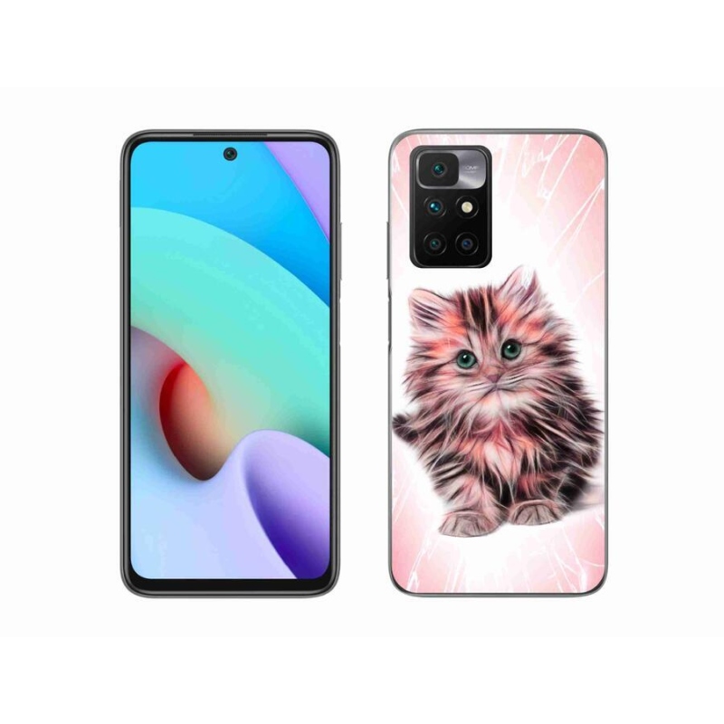 Gél borítás mmCase a Xiaomi Redmi 10/Redmi 10 (2022) - aranyos cica