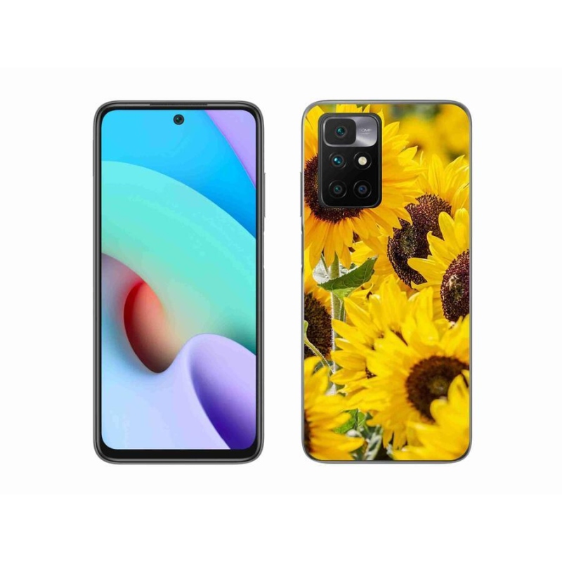 Zselés borítás mmCase a Xiaomi Redmi 10/Redmi 10 (2022) - Napraforgóhoz