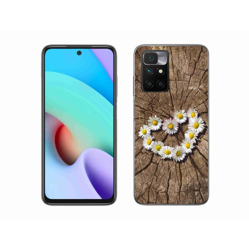 Zselés borítás mmCase a Xiaomi Redmi 10/Redmi 10 (2022) - Százszorszép szív