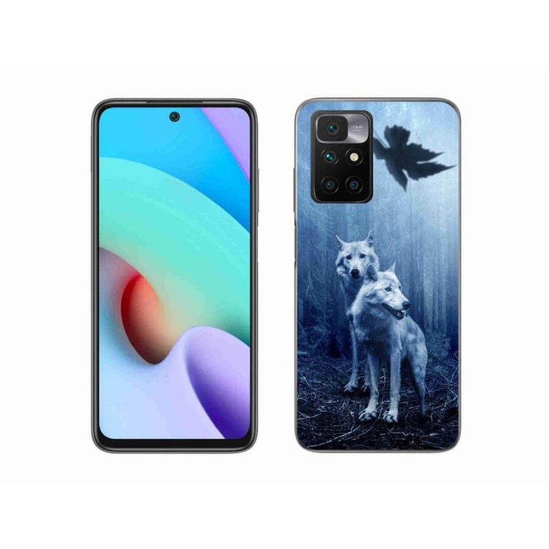 Gél borítás mmCase a Xiaomi Redmi 10/Redmi 10 (2022) - farkasok az erdőben