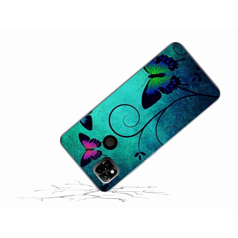 Gél borítás mmCase a Xiaomi Redmi 10A számára - színes pillangók