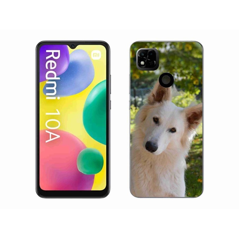 Gél borítás mmCase a Xiaomi Redmi 10A - fehér svájci juhász 1