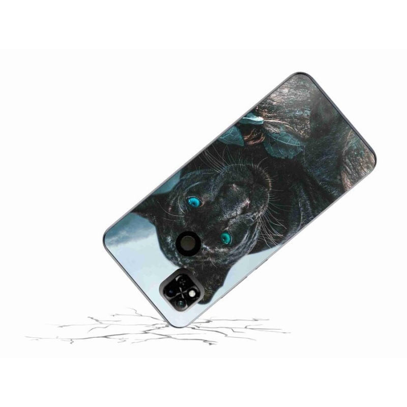 Gél borítás mmCase a Xiaomi Redmi 10A számára - fekete párduc