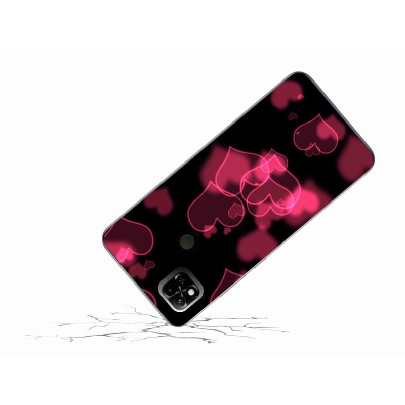 Gél borítás mmCase a Xiaomi Redmi 10A számára - piros szívek